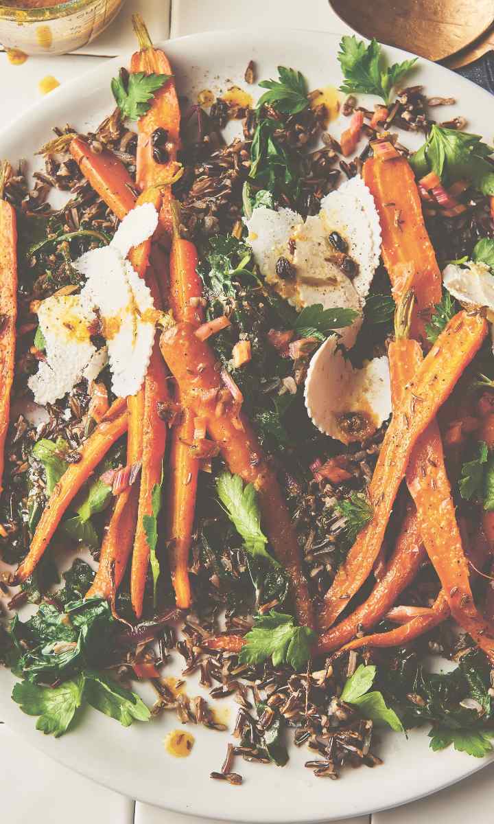 Karotten-Wildreis-Salat mit Marmeladen-Dressing