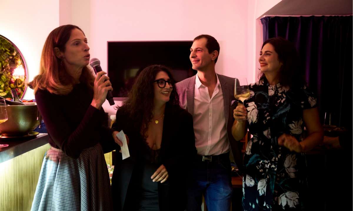 Astrid Kahl-Schaban, Direktorin Hotel Gilbert Marion Ebner-Ebenauer, Weingut Ebner-Ebenauer Parvin Razavi, Creative Head Chef &flora Restaurant und Bar Thomas Brunner, Restaurantleiter und Sommelier &flora Restaurant und Bar