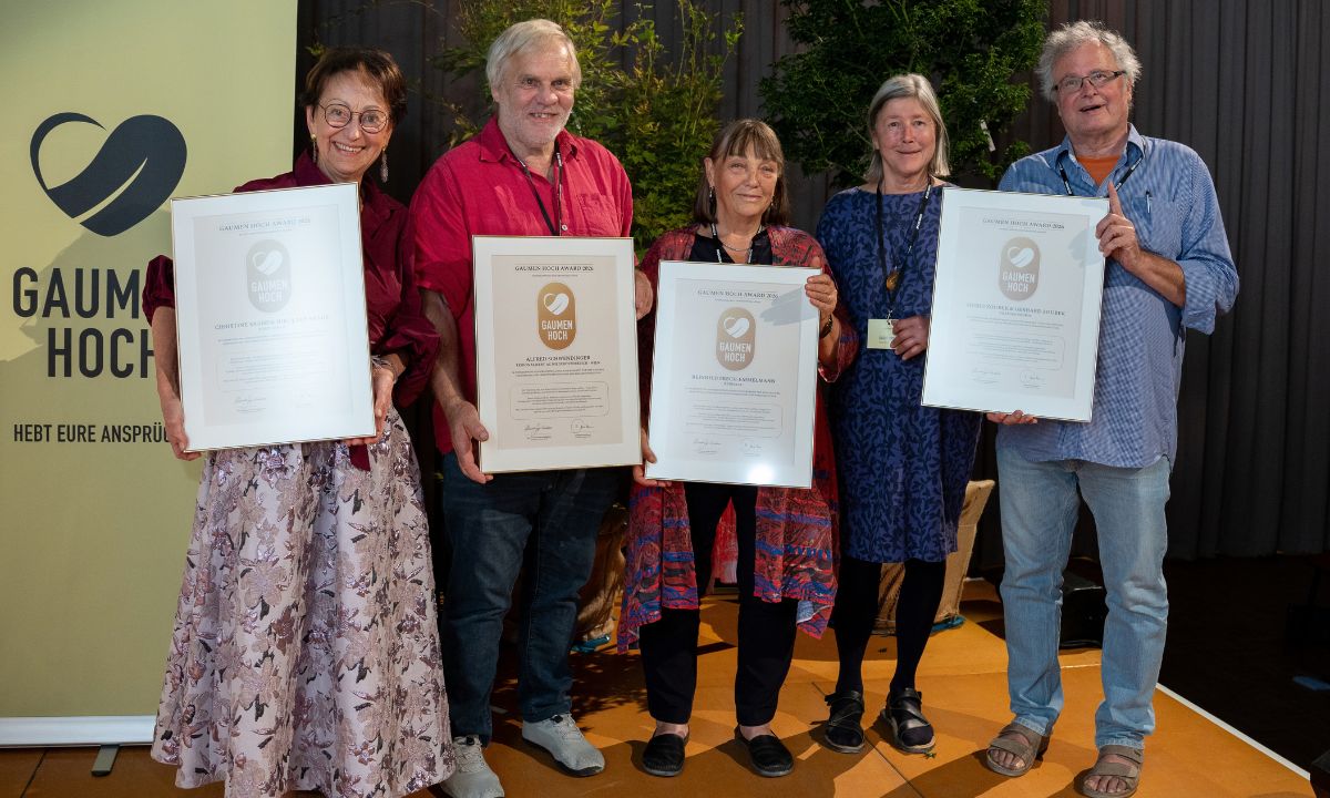 Gaumen Hoch-Symposium 2026: Gaumen Hoch-Awards beim Fest der Pionier:innen